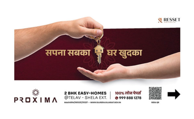 Resset Group Launches ‘Proxima’ – A RERA-Approved Residential Landmark in Shela Extension with Seamless Sanand Connectivity
