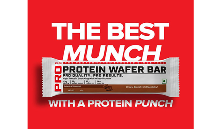 GNC India Launches Protein Wafer: The Best Munch with a Protein Punch! Xtra Crunchy. Xtra Munchy. Xtra Healthy.