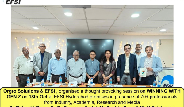 Orgro Solutions and EFSI organise a session on WINNING WITH GEN Z