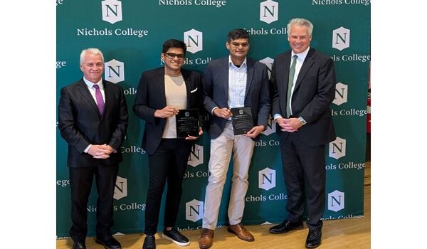 Nishant & Nikhil Rathi Felicitated at Alma Mater Nichols College for Entrepreneurial Leadership