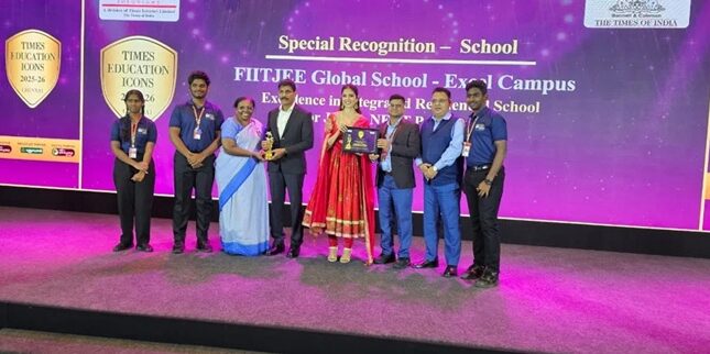 FIITJEE Global School – Excel Campus Receives Special Recognition at Times Education Icons 2025-26
