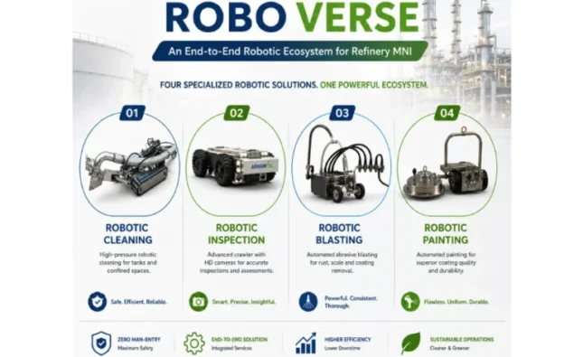Arham Oil Launches Robo Verse: An End-to-End Robotic Ecosystem for Refinery MNI