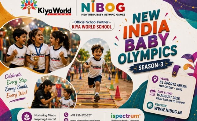 Kiya World School Partners with NIBOG Vizag 2026 to Celebrate Movement, Play and Early Childhood Development